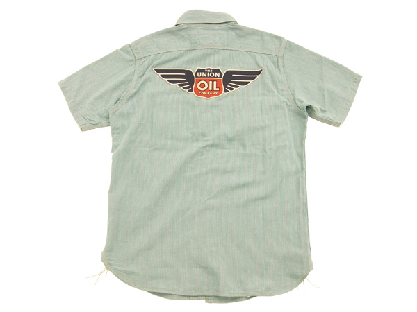 ストライプワークシャツ ロードランナー メンズ 半袖シャツ TMS1307 